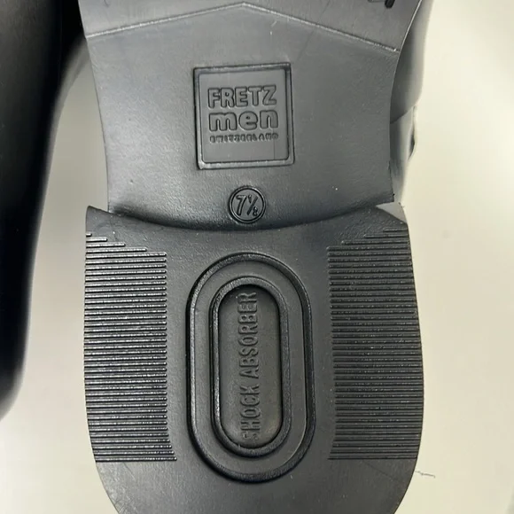 Fretz Men's Black Leather Boots NWT - 7 1/2 - Picture 9 of 14